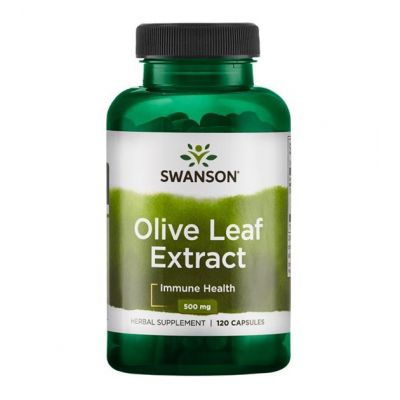 Olive Leaf Extract 500mg 120kaps Swanson  - 087614141596.jpg