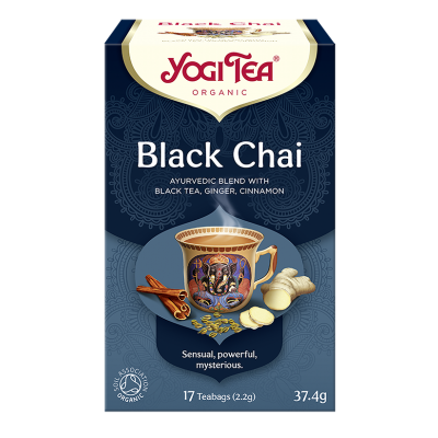 Herbata Czarna z Imbirem i Cynamonem Black Chai BIO 17x2,2g Yogi Tea - 4012824400658.jpg