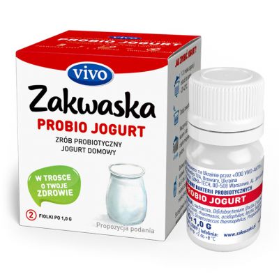 Żywe Kultury Bakterii do Jogurtu Probio 2g(2 fiolki) Vivio - 4820148055030.jpg
