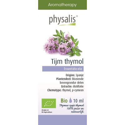 Olejek Eteryczny Tymianek Thymus Zygis Thymol (Tijm Thymol) BIO 10ml Physalis - 5412360018925.jpg