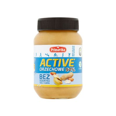 Pasta z Prażonych Orzeszków Ziemnych Active Bez Dodatku Soli i Cukru Bezglutenowa 470g Primavika - 5900672302066.jpg