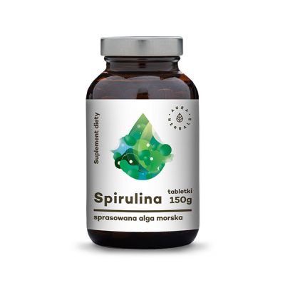 Spirulina 600 tabletek Aura Herbals  - 5901549658385.jpg