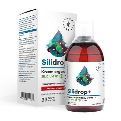 Silidrop+ Bor - Krzem organiczny Silicum GR® 500ml Aura Herbals - 5902479611471.jpg