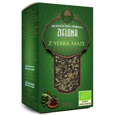 Herbata Zielona z Yerba Mate EKO 80g Dary Natury - 5902581617026.jpg