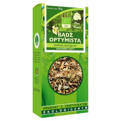 Herbatka Bądź Optymistą EKO 50g Dary Natury - 5902581618320.jpg