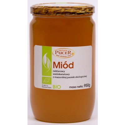 Miód Nektarowy Wielokwiatowy BIO 950g Pasieka Pucer - 5902596655709.jpg