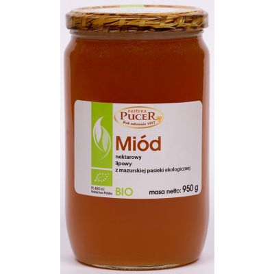 Miód Nektarowy Lipowy BIO 950g Pasieka Pucer - 5902596655730.jpg