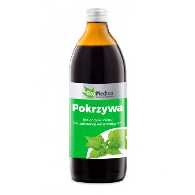 Pokrzywa sok 100% 500ml EkaMedica  - 5902596671136.jpg