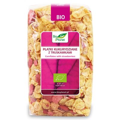 Płatki Kukurydziane z truskawkami BIO 300g Bio Planet - 5902605414068.jpg