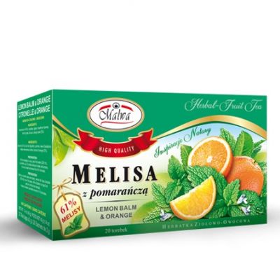 Herbata Melisa z Pomarańczą 20x2g Malwa  - 5902781001038.jpg