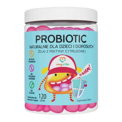 Żelki naturalne Probiotic 120szt MyVita - 5903021592651.jpg