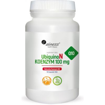 UbiquinoN Naturalny Koenzym Q10 100mg 100Vkaps Aliness - 5903242580161.jpg