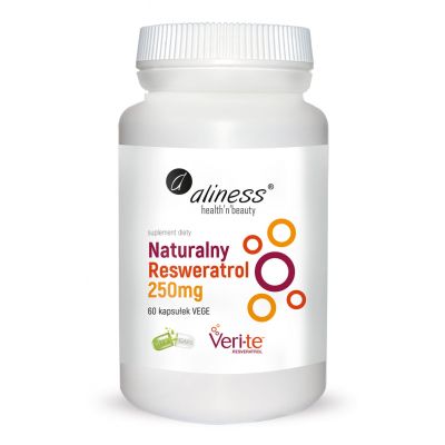 Naturalny Resweratrol Veri-Te 250mg x 60vege caps. Aliness - 5903242581205.jpg