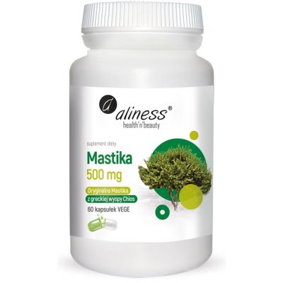 Mastika Pistacia lentiscus 500mg 60 kaps Aliness  - 5903242582141.jpg