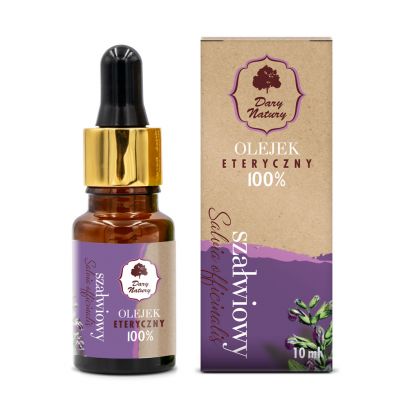 Olejek Eteryczny Szałwiowy 100% 10ml Dary Natury - 5903246866940.jpg