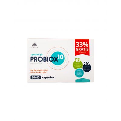 Probiox10 Synbiotyk 30kaps.+10 gratis! Tabfarm  - 5906395316038.jpg