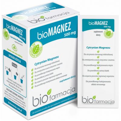Bio Magnez 500mg 20 saszetek Biofarmacja - 5907710947029.jpg