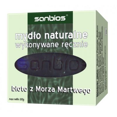 Mydło błoto z Morza Martwego 100g Sanbios - 5908230845307(4).jpg