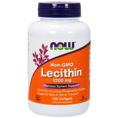Lecytyna 1200mg Non-GMO 100 softgels Now Foods - 733739022103.jpg
