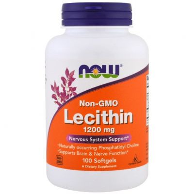 Lecytyna 1200mg Non-GMO 200 softgels Now Foods - 733739022127.jpg